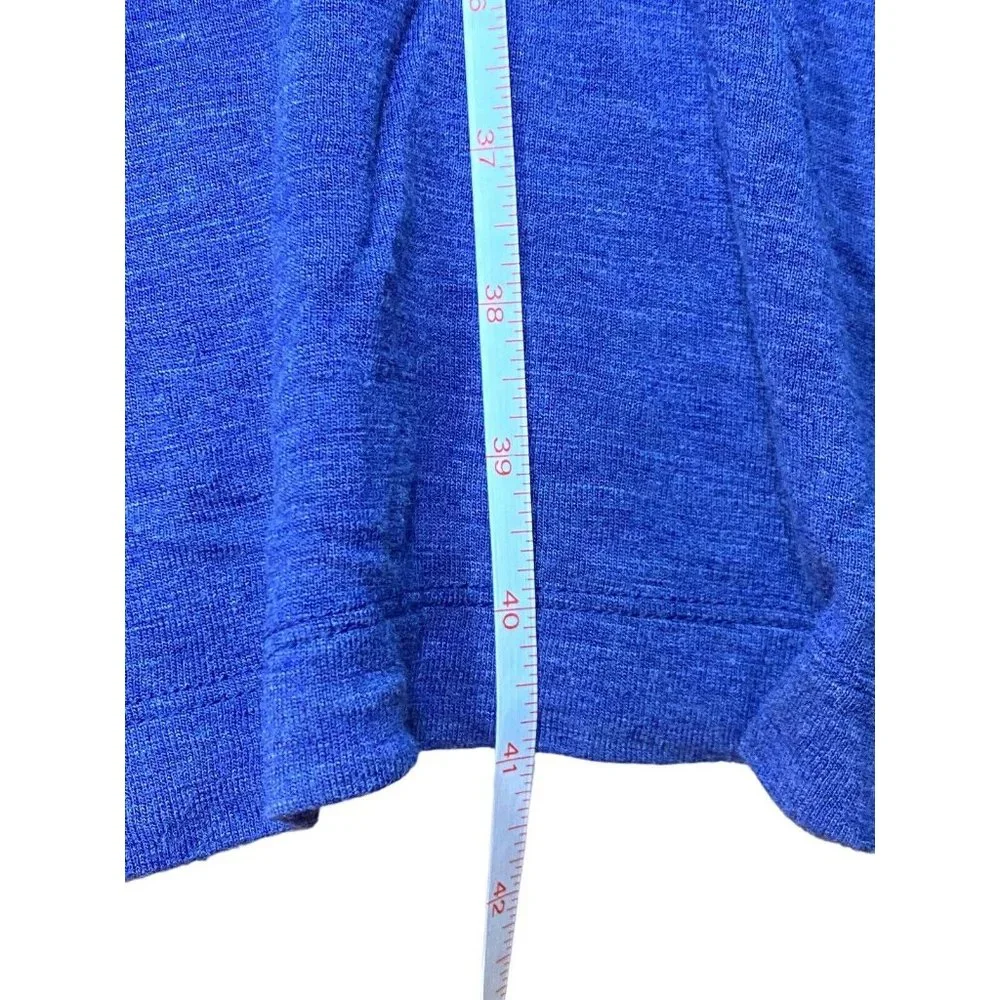 Jessica Simpson Woman's Blue Stretch Trapeze Shirts Dress‎ Medium Pocket Comfy